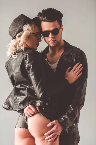 Stylish young couple — Stock Photo, Image