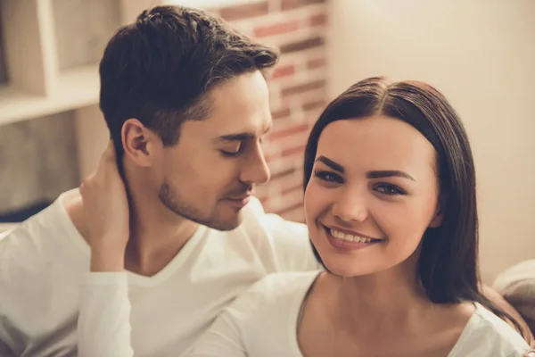 Couple at home — Stock Photo, Image