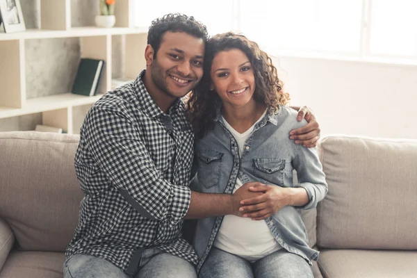 Afro coppia americana — Foto Stock