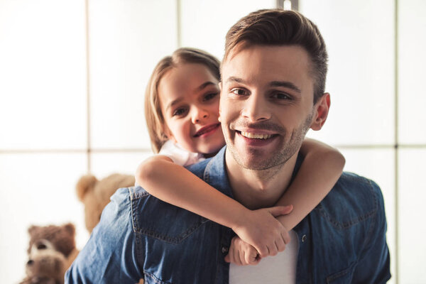 Dad and daughter