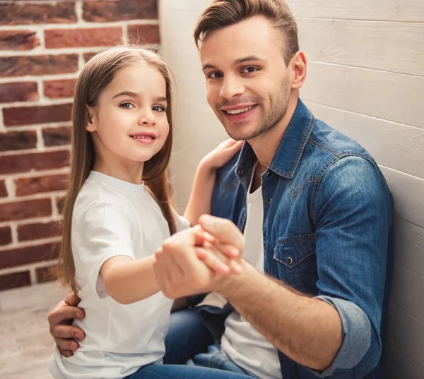 Papà e figlia — Foto Stock