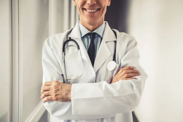 Handsome mature doctor — Stock Photo, Image