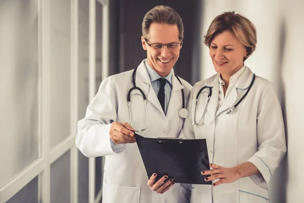 Beautiful mature doctors — Stock Photo, Image