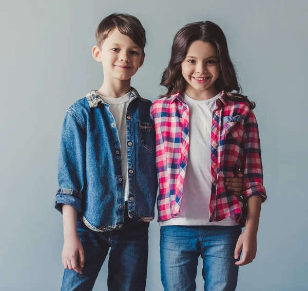 Couple of kids — Stock Photo, Image