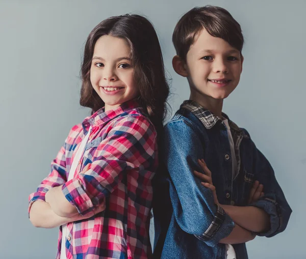 Couple of kids — Stock Photo, Image
