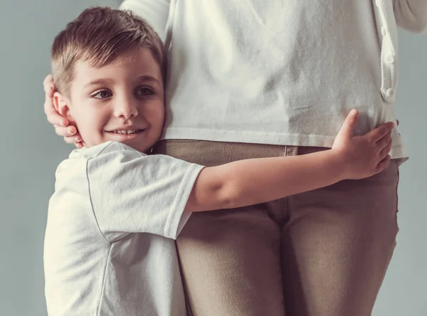 Mamma och son — Stockfoto