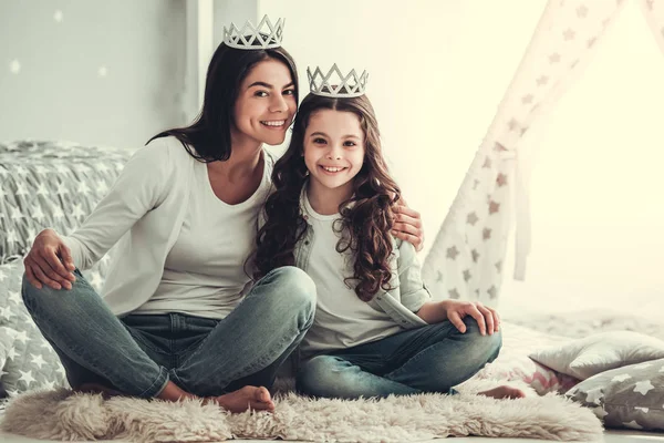 Mamma och dotter — Stockfoto