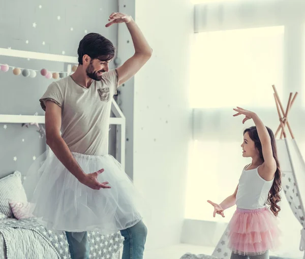 Dad and daughter — Stock Photo, Image