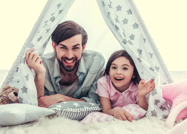 Pappa och dotter — Stockfoto