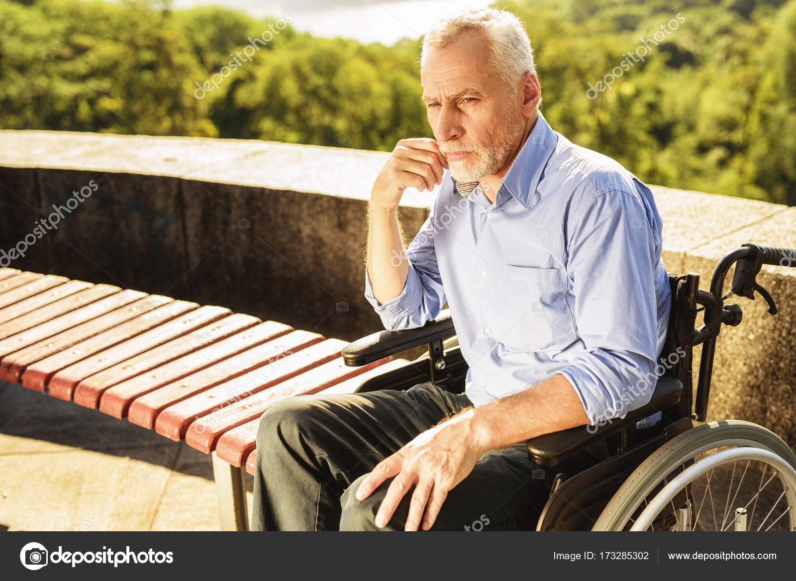 Lonely old man