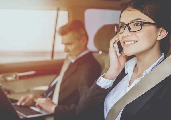 Secretario en el coche . — Foto de Stock