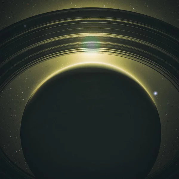 Planeta saturn s kroužky — Stock fotografie