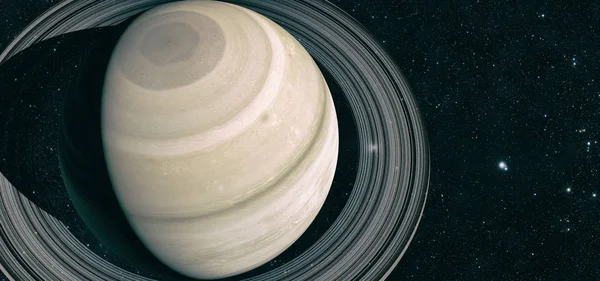 Planeta Saturn în spațiu — Fotografie, imagine de stoc