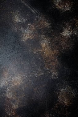 Koyu kahverengi taş veya kayrak duvar. Grunge doku arka plan.