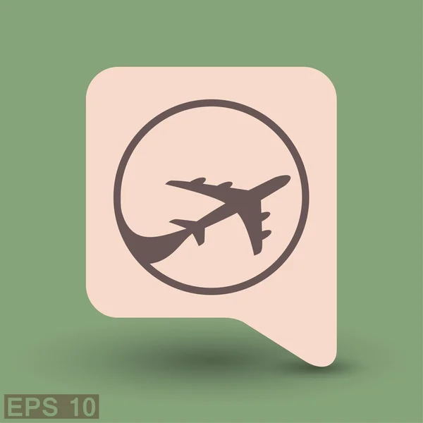 Ekibimizi bir uçak işaret — Stok Vektör