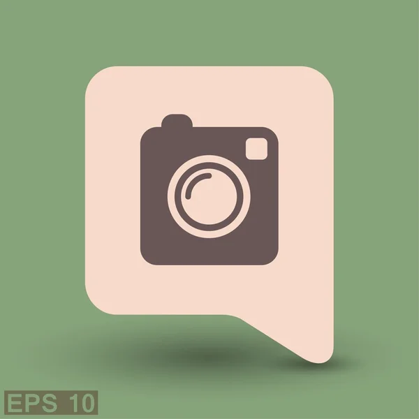 Pictograph van camera voor ontwerp. — Stockvector