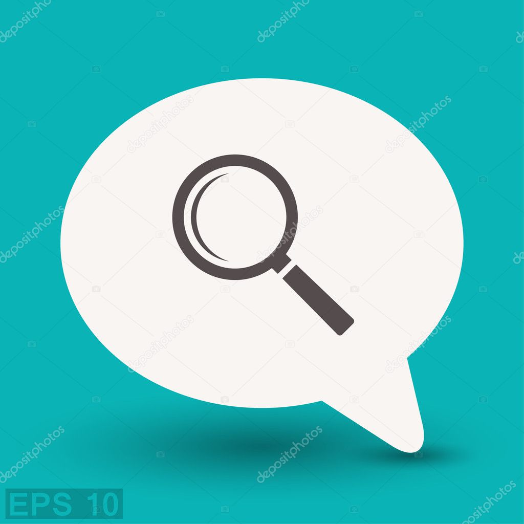 Pictograph of search  concept
