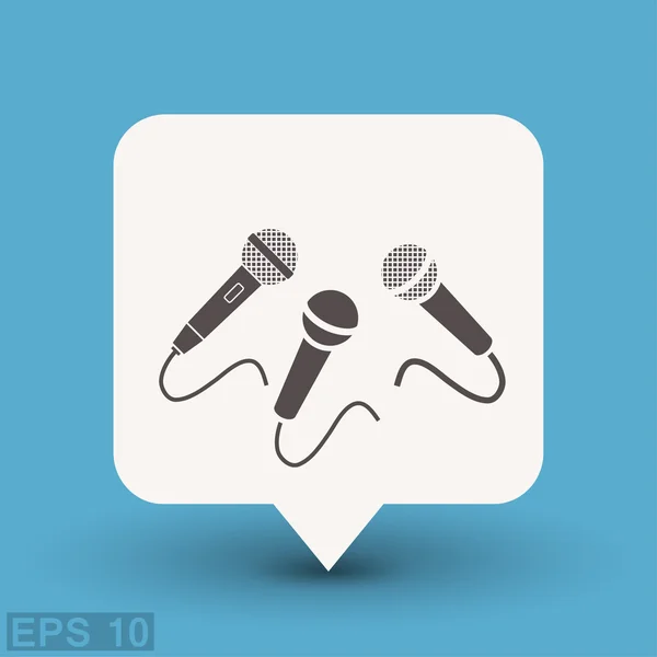 Microphone icon  for design. — Stock Vector