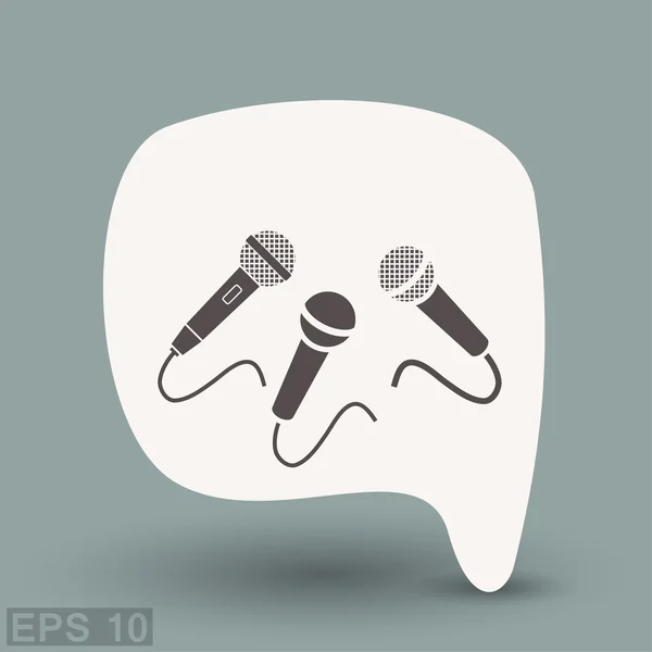 Microphone icon  for design — Stock Vector