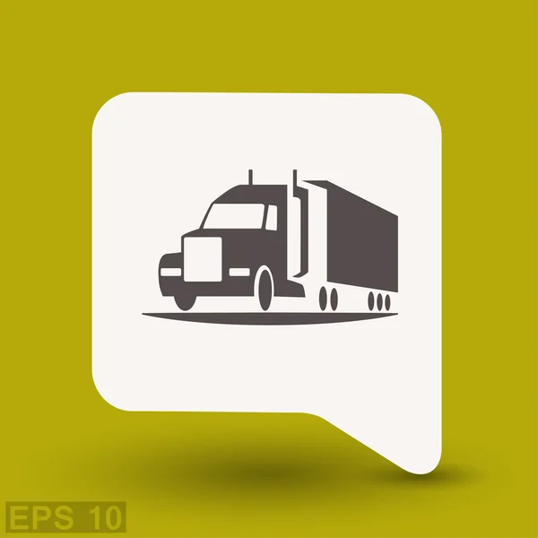 Pictograma de caminhão para projeto — Vetor de Stock