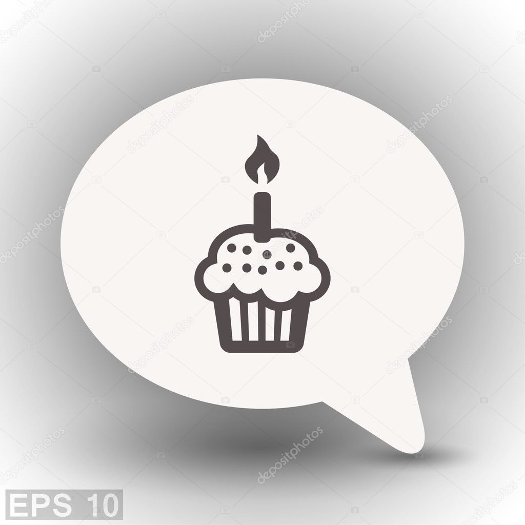 Pictogramme De Gateau D Anniversaire Image Vectorielle Par Hristianin C Illustration