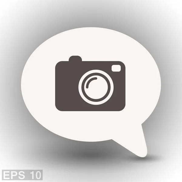 Pictograph van camera voor ontwerp. — Stockvector