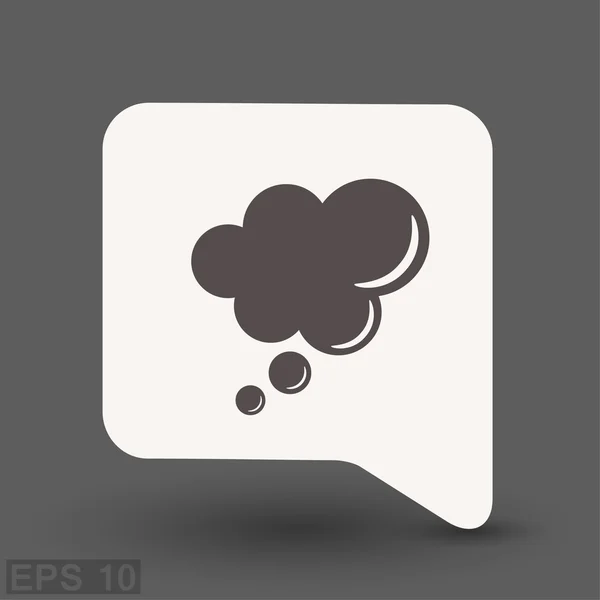 Pictograph of message or chat — Stock Vector