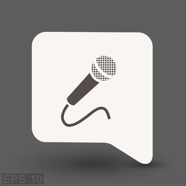 Microphone icon  for design. — Stock Vector