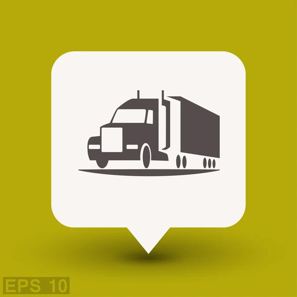 Pictograph van truck voor ontwerp. — Stockvector