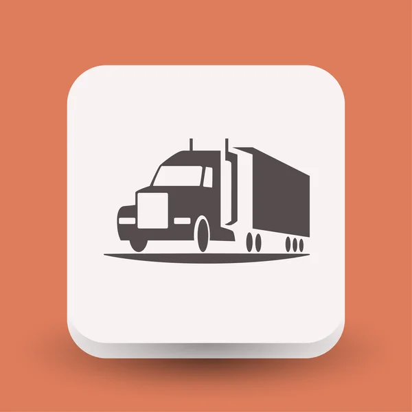 Pictograph van truck voor ontwerp. — Stockvector