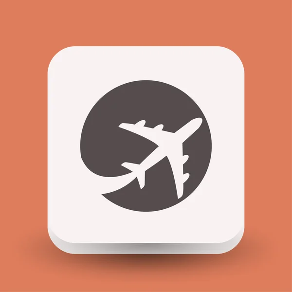 Pictografía de avión para diseño . — Vector de stock