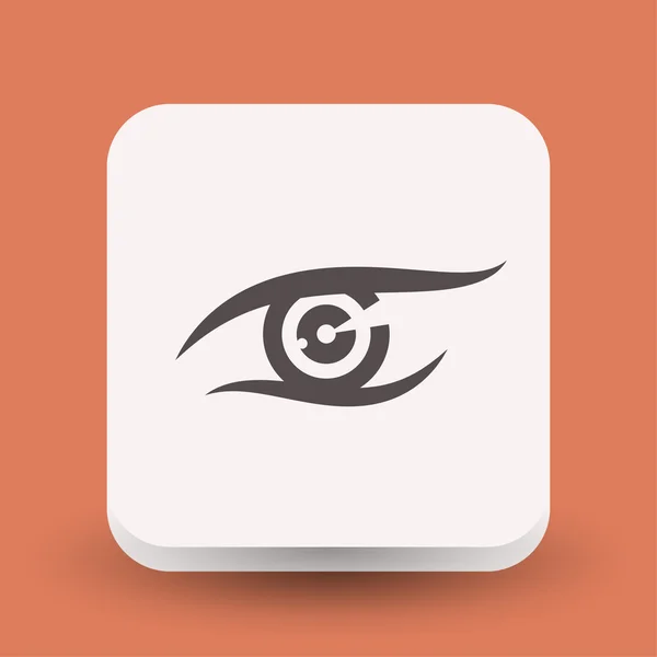 Pictograph of eye  for design. — Stock Vector