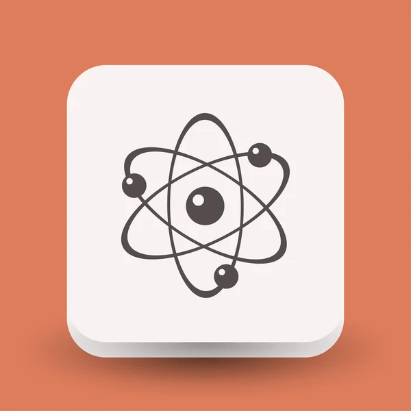 Piktogramm des Atoms für die Gestaltung. — Stockvektor