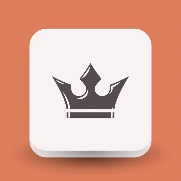 Pictograph of crown for design. — Stock Vector