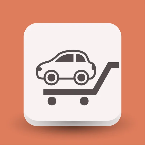 Pictograph van auto voor ontwerp. — Stockvector