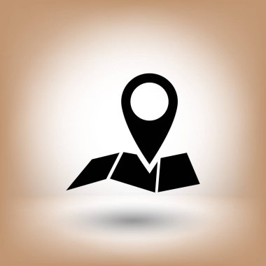 Harita simgesinde iğne