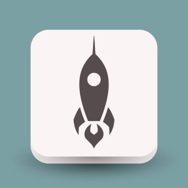 Roket simgesi tasarım için