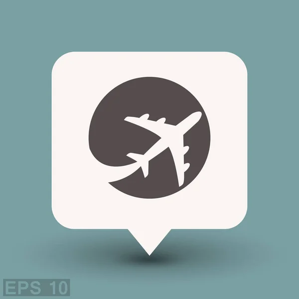 Icono de viaje aéreo — Vector de stock