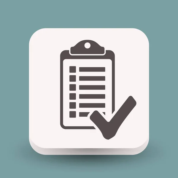 Checklist simple icon — Stock Vector