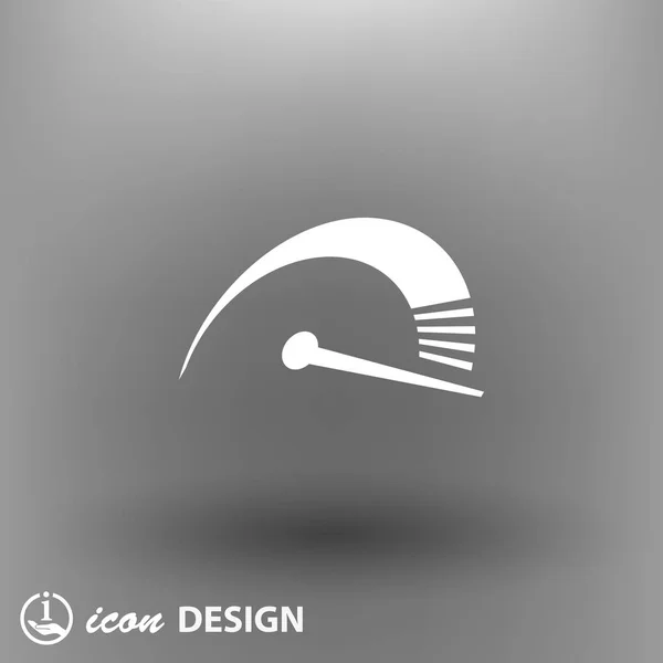 Conception de l'icône du compteur de vitesse — Image vectorielle