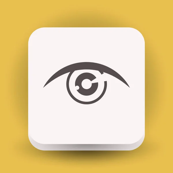 Icono de ojo simple — Vector de stock