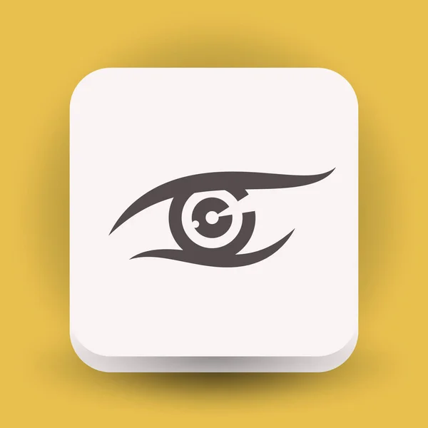 Icono de ojo simple — Vector de stock