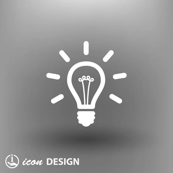 Ícone de lâmpada de ideia — Vetor de Stock