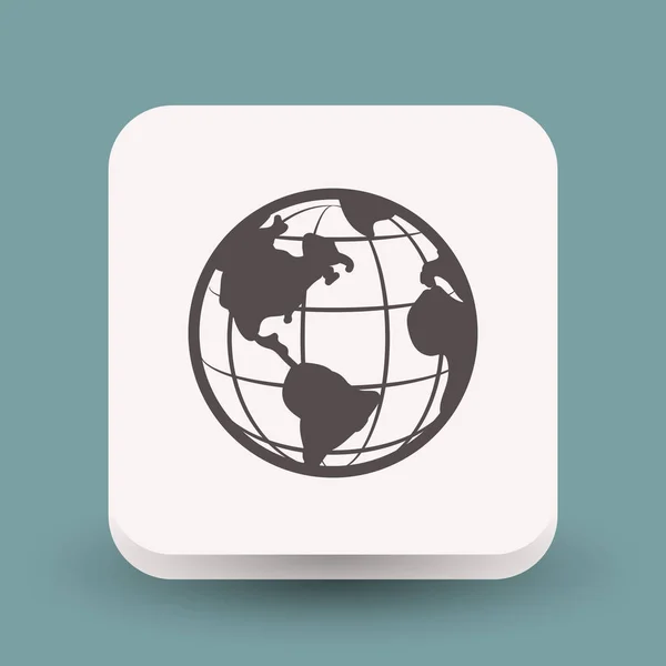 Piktogram Globe dla projektu — Wektor stockowy