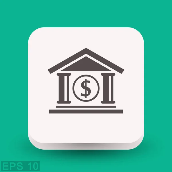 Απλή εικονόγραμμα της Τράπεζας — Διανυσματικό Αρχείο