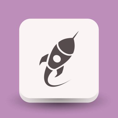 Roket simgesi tasarım için