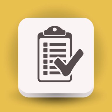 Denetim listesi basit simgesi