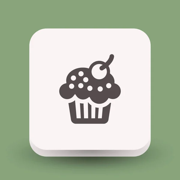 Pictografía del icono de la torta — Vector de stock