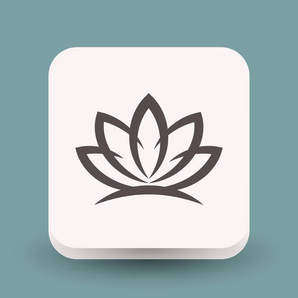 Εικονόγραμμα του lotus εικονίδιο — Διανυσματικό Αρχείο