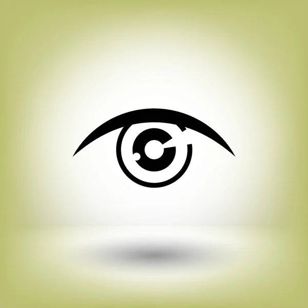 Значок ока простий — стоковий вектор